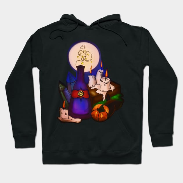 I Put a Spell on You Hoodie by minniemorrisart